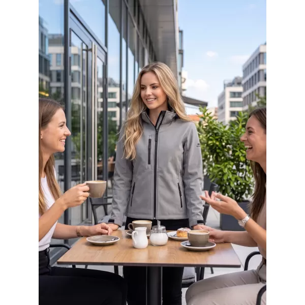  Ženska softshell jakna ALTISPORT NoPrint NP/ALW125 JEKLENO SIVA 