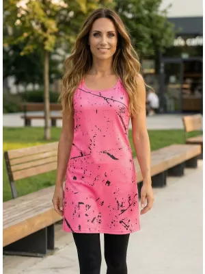 Ženska vrhunska funkcionalna brezrokavna obleka ALTISPORT VOJ/ALW034SAT01 NEON/ROZA