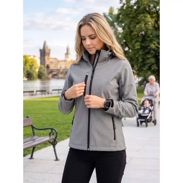  Ženska softshell jakna ALTISPORT NoPrint NP/ALW125 JEKLENO SIVA 