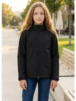 Otroška softshell jakna ALTISPORT NoPrint NP/ALK535 ČRNA