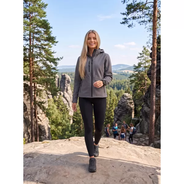  Ženska softshell jakna ALTISPORT NoPrint NP/ALW125 TEMNO SIVI POUDARKI 