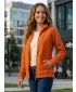 Ženski pulover iz flisa ALTISPORT NoPrint NP/ALW405 ORANŽNA