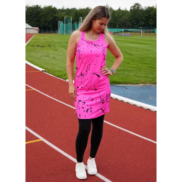  Ženska vrhunska funkcionalna brezrokavna obleka ALTISPORT VOJ/ALW034SAT01 NEON/ROZA 