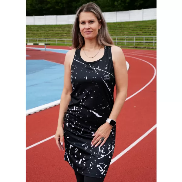  Ženska vrhunska funkcionalna brezrokavna obleka ALTISPORT VOJ/ALW034SAT01 ČRNA 