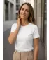 Ženska majica s kratkimi rokavi ALTISPORT NoPrint NP/ALW331 BELA