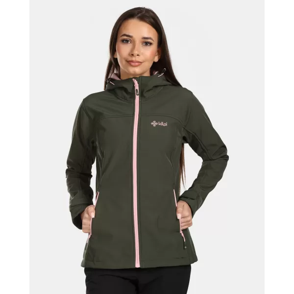  Ženska softshell jakna KILPI RAVIA-W VL0109KI TEMNO ZELENA 