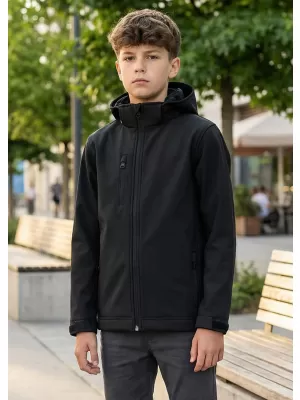 Otroška softshell jakna ALTISPORT NoPrint NP/ALK535 ČRNA