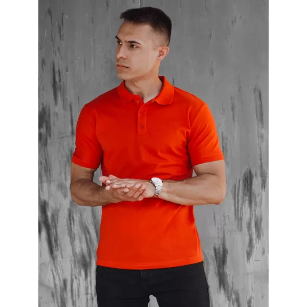  Moška T -majica z ovratnikom DSTREET PX0609 ORANŽNA 