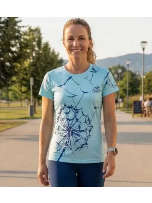 Ženska premium funkcionalna majica ALTISPORT VOJ/ALW035TR01 ZMRZNJENO MODRA