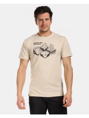 Moška majica s kratkimi rokavi KILPI VIBE-M VM0374KI BEŽ