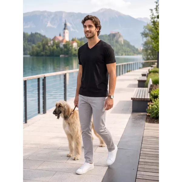  Moška majica s kratkimi rokavi ALTISPORT NoPrint NP/ALM007 ČRNA 