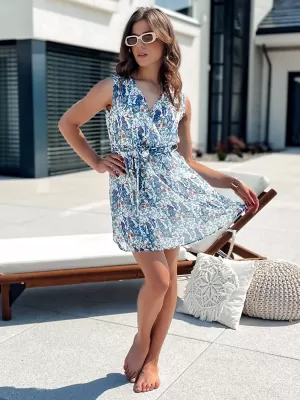 Obleka DSTREET ISABELLA EY2497 BELA
