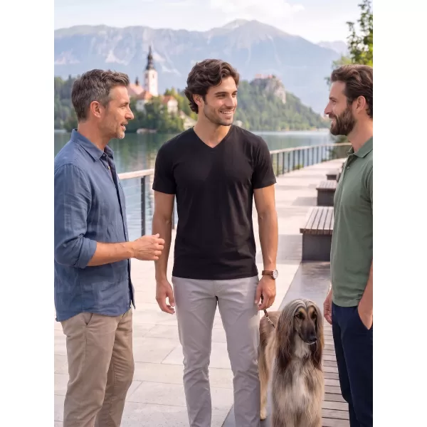  Moška majica s kratkimi rokavi ALTISPORT NoPrint NP/ALM007 ČRNA 