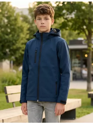 Otroška softshell jakna ALTISPORT NoPrint NP/ALK535 MORNARSKO MODRA
