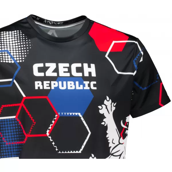 Moška premium funkcionalna majica s kratkimi rokavi ALTISPORT x CZE VOJ/ALM036TR01 HEKSA ČRNA 