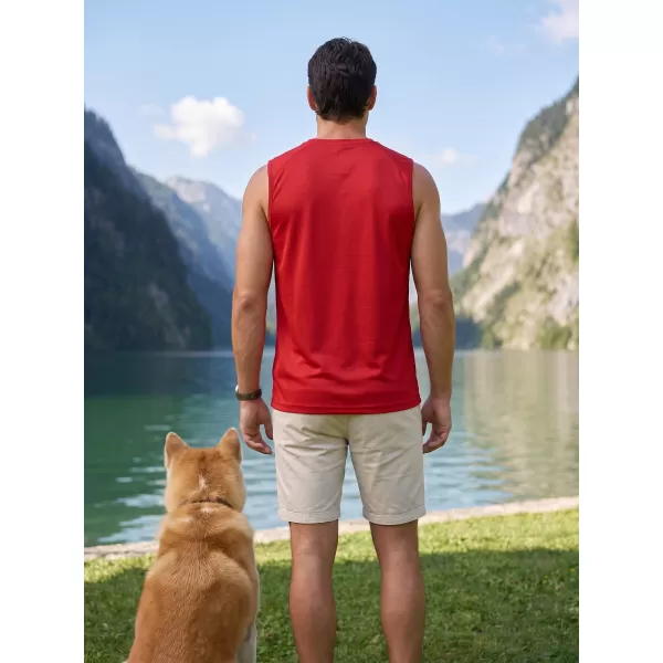  Moški funkcionalni brezrokavnik ALTISPORT NoPrint NP/ALM028 RDEČA 