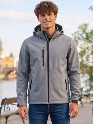 Moška softshell jakna ALTISPORT NoPrint NP/ALM225 JEKLENO SIVA