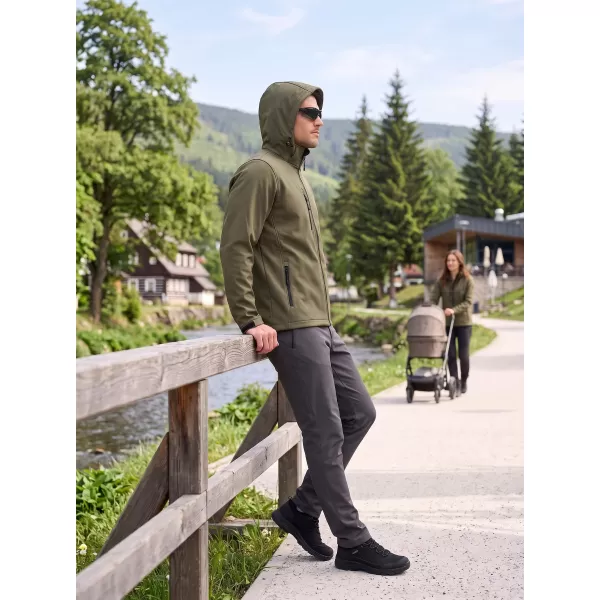  Moška softshell jakna ALTISPORT NoPrint NP/ALM225 VOJAŠKI 