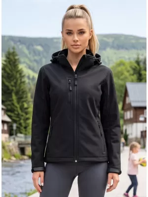 Ženska softshell jakna ALTISPORT NoPrint NP/ALW125 ČRNA
