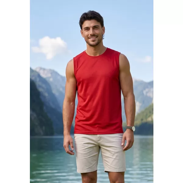  Moški funkcionalni brezrokavnik ALTISPORT NoPrint NP/ALM028 RDEČA 