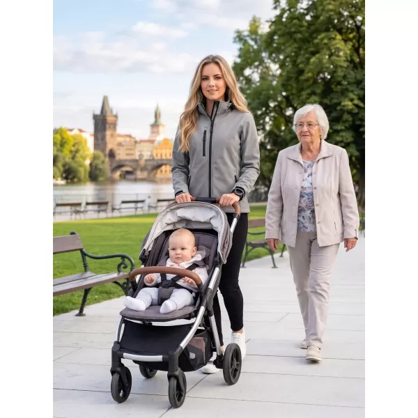 Ženska softshell jakna ALTISPORT NoPrint NP/ALW125 JEKLENO SIVA 