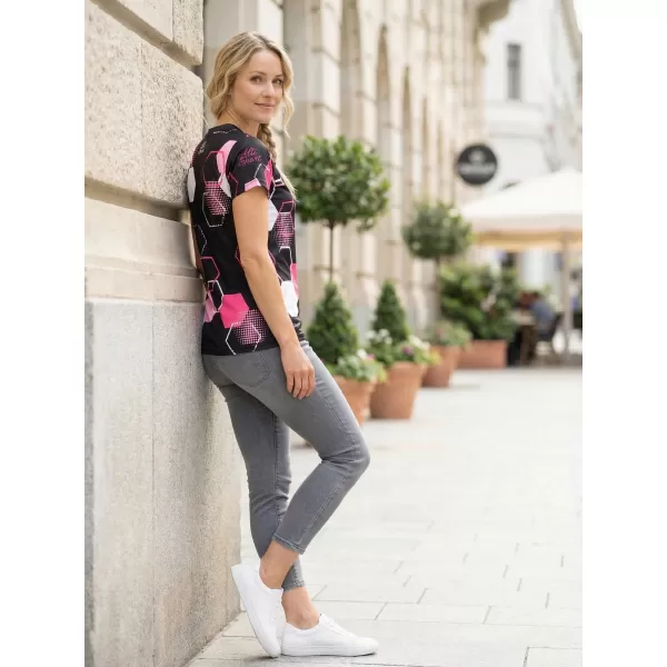  Ženska premium funkcionalna majica ALTISPORT VOJ/ALW037TR01 ČRNO ROZA 