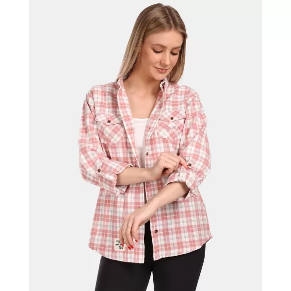  Ženska srajca KILPI FLANNY-W VL0370KI ROZA 