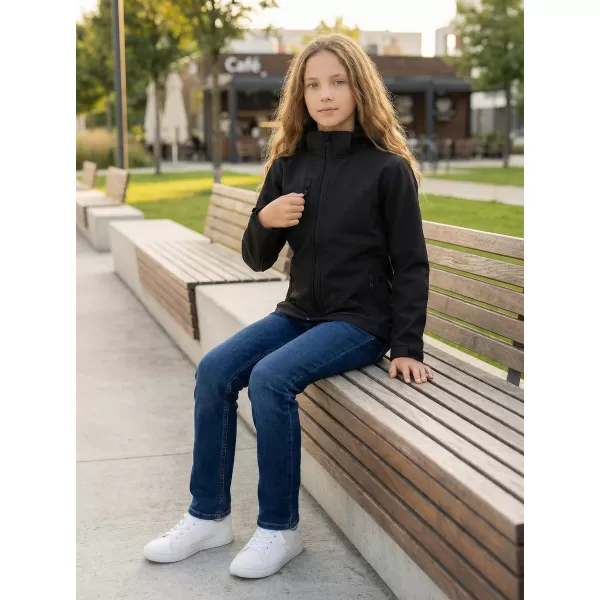  Otroška softshell jakna ALTISPORT NoPrint NP/ALK535 ČRNA 