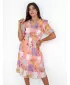 Obleka DSTREET BLOSSOM LOVE EY2522 ROZA