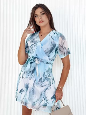 Obleka DSTREET CHICLOVE EY2518 SVETLO MODRA