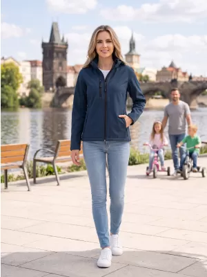 Ženska softshell jakna ALTISPORT NoPrint NP/ALW125 MORNARSKO MODRA