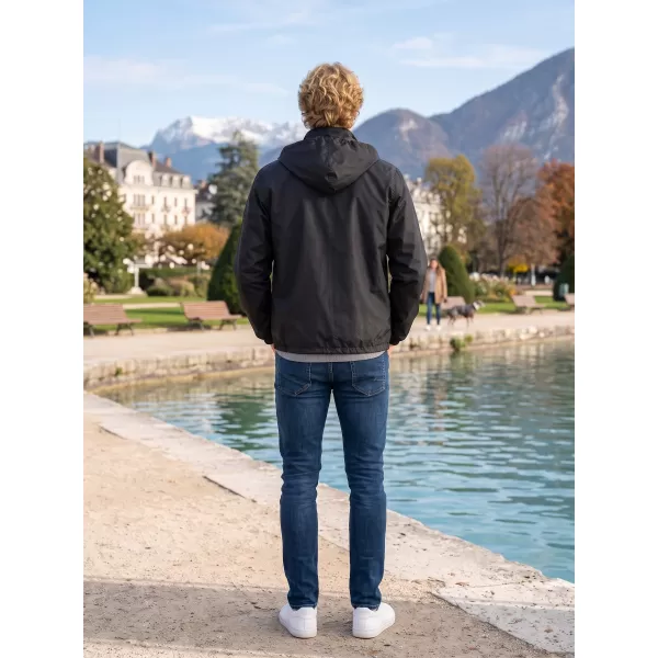  Unisex vetrovka ALTISPORT NoPrint NP/ALU425 ČRNA 
