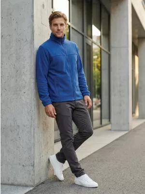 Moški pulover iz flisa ALTISPORT NoPrint NP/ALM105 KRALJEVSKO MODRA