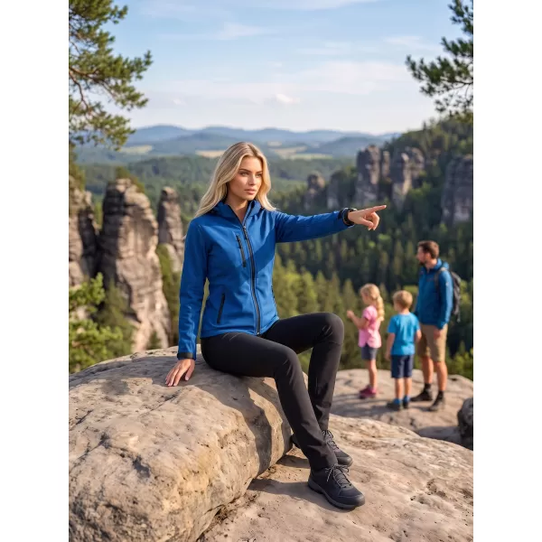  Ženska softshell jakna ALTISPORT NoPrint NP/ALW125 KRALJEVSKO MODRA 