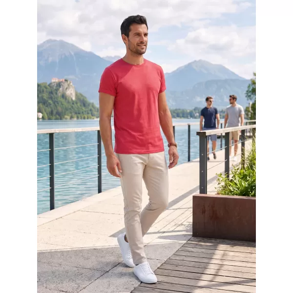  Moška majica s kratkimi rokavi ALTISPORT NoPrint NP/ALM361 RDEČI POUDAREK 