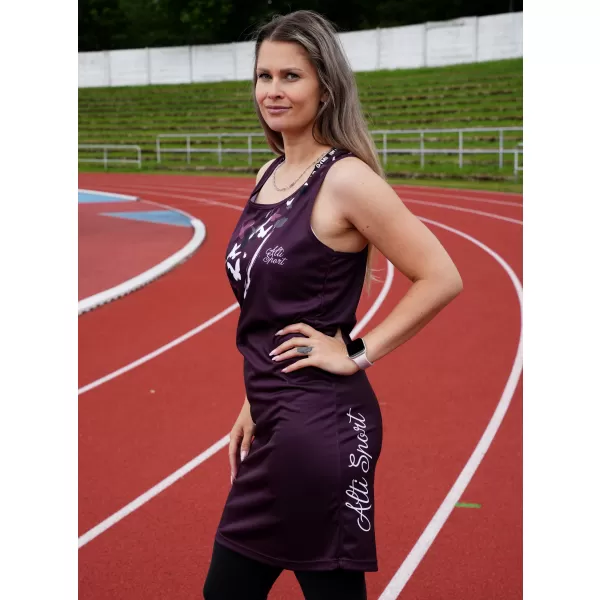  Ženska vrhunska funkcionalna brezrokavna obleka ALTISPORT VOJ/ALW022SAT01 VIJOLIČNA 