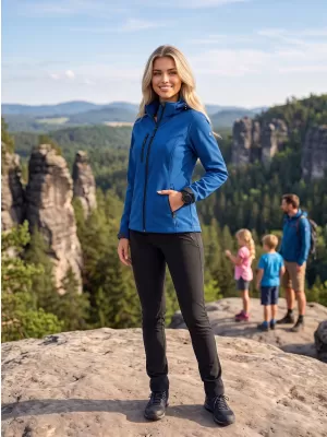 Ženska softshell jakna ALTISPORT NoPrint NP/ALW125 KRALJEVSKO MODRA