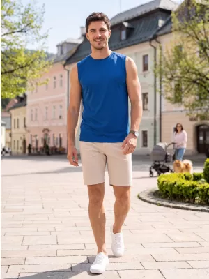 Moški funkcionalni brezrokavnik ALTISPORT NoPrint NP/ALM028 KRALJEVSKO MODRA