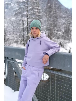 Ženske bombažne trenirke NORDBLANC BOYFRIEND NBSPL7888 VIJOLIČNA