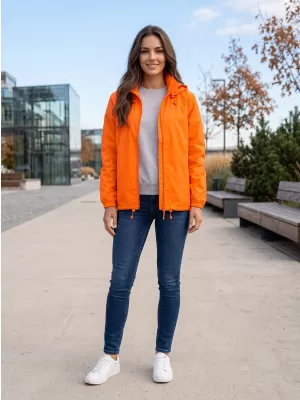 Unisex vetrovka ALTISPORT NoPrint NP/ALU425 NEON ORANŽNA