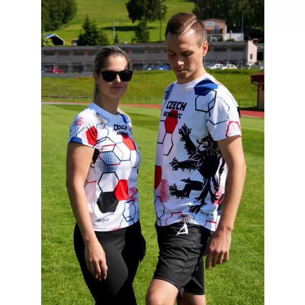  Moška premium funkcionalna majica s kratkimi rokavi ALTISPORT x CZE VOJ/ALM036TR01 HEKSA BELA 