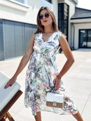 Obleka DSTREET ROSALIE EY2529 BELA