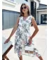Obleka DSTREET ROSALIE EY2529 BELA