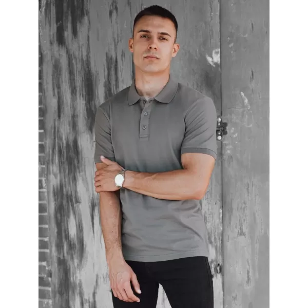  Moška T -majica z ovratnikom DSTREET PX0599 TEMNO MODRA 