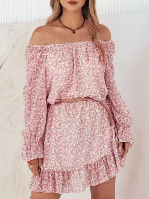 Obleka DSTREET KERVEN EY2469 ROZA
