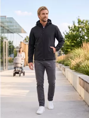 Moška softshell jakna ALTISPORT NoPrint NP/ALM225 ČRNA