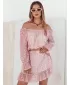 Obleka DSTREET KERVEN EY2469 ROZA