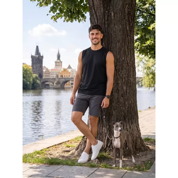  Moški funkcionalni brezrokavnik ALTISPORT NoPrint NP/ALM028 ČRNA 