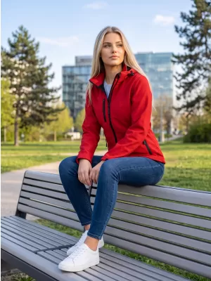 Ženska softshell jakna ALTISPORT NoPrint NP/ALW125 RDEČA