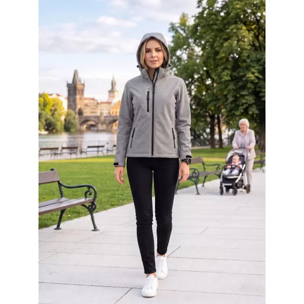  Ženska softshell jakna ALTISPORT NoPrint NP/ALW125 JEKLENO SIVA 